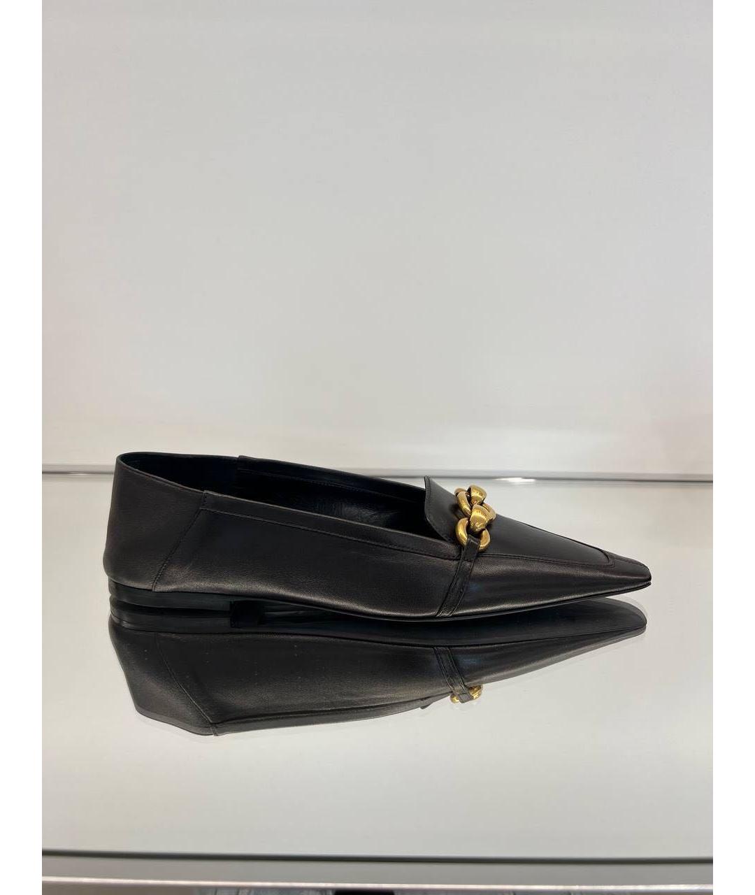 SAINT LAURENT Коричневые кожаные лоферы, фото 5