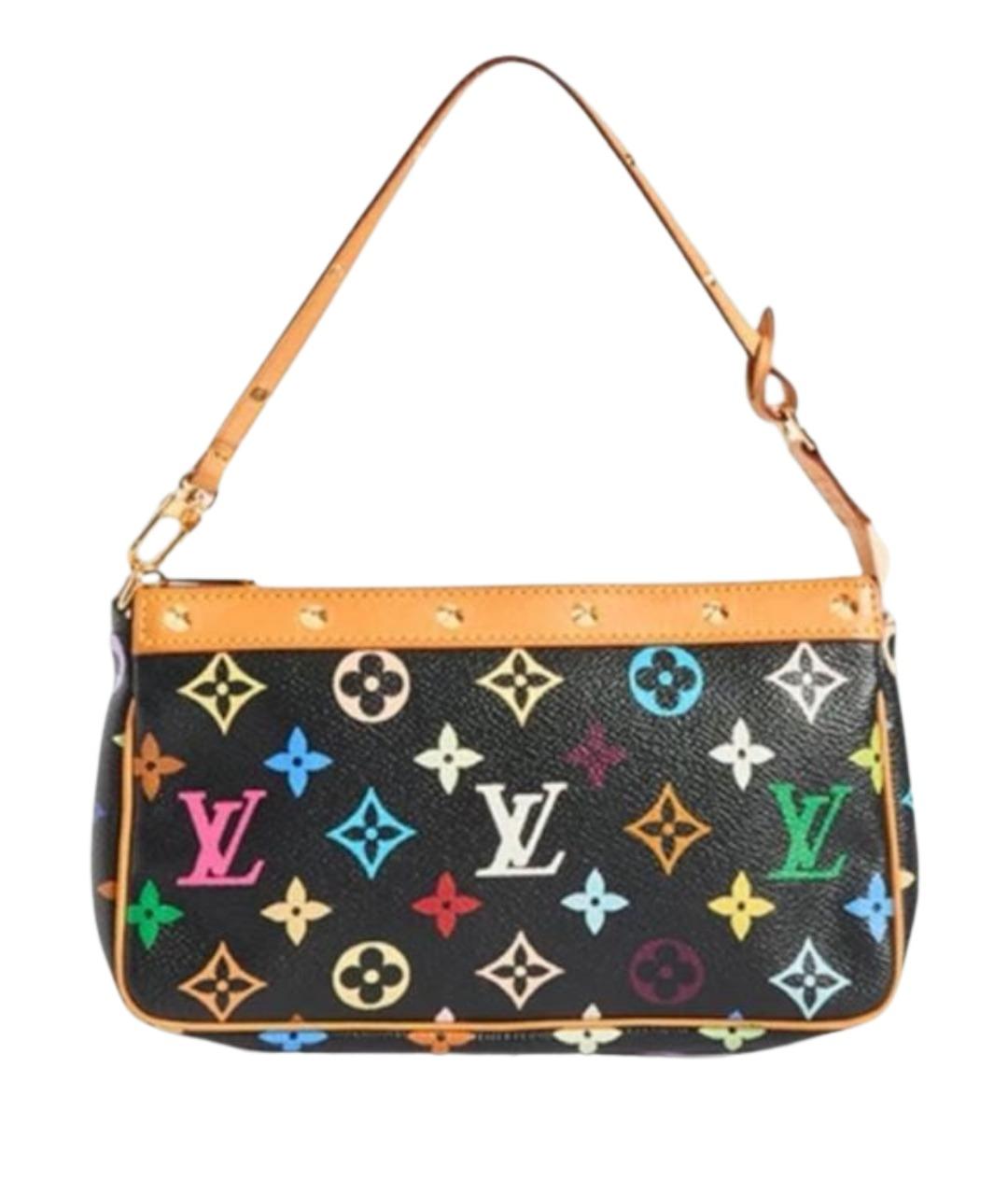 LOUIS VUITTON Черная сумка с короткими ручками из канвы, фото 1
