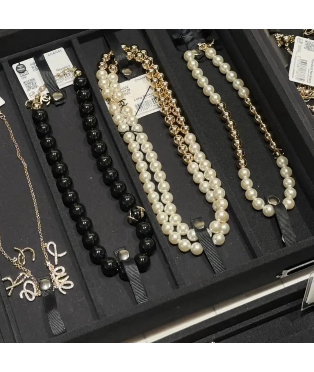 CHANEL Белое жемчужное колье, фото 4