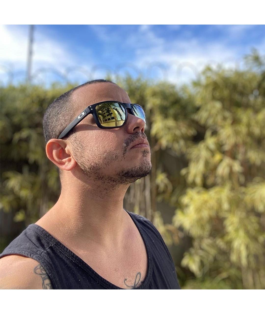 OAKLEY Черные пластиковые солнцезащитные очки, фото 2
