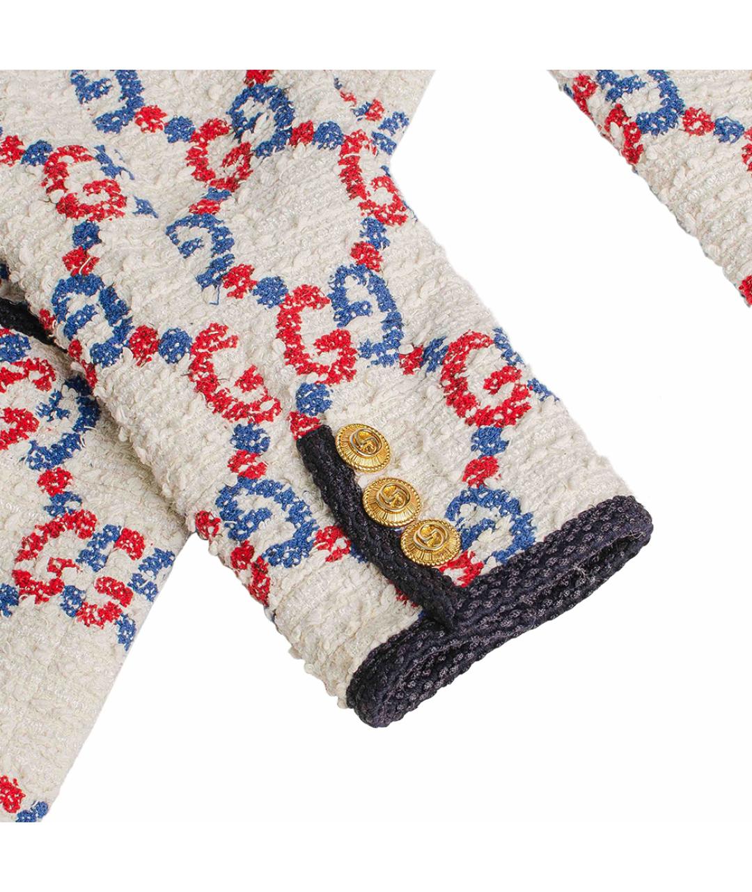 GUCCI Белая твидовая куртка, фото 3