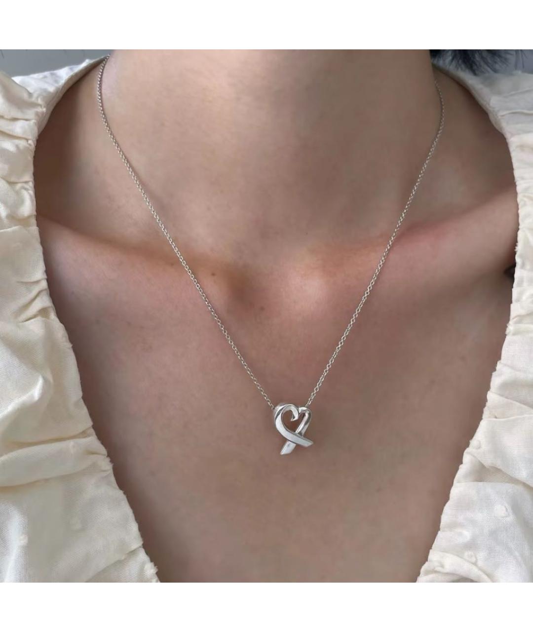 TIFFANY&CO Серебряное серебряное колье, фото 6