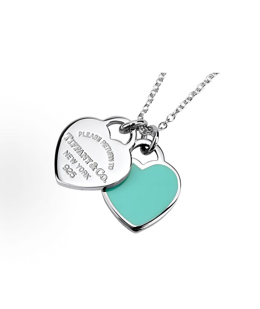 TIFFANY&CO Бирюзовое серебряное колье, фото 2