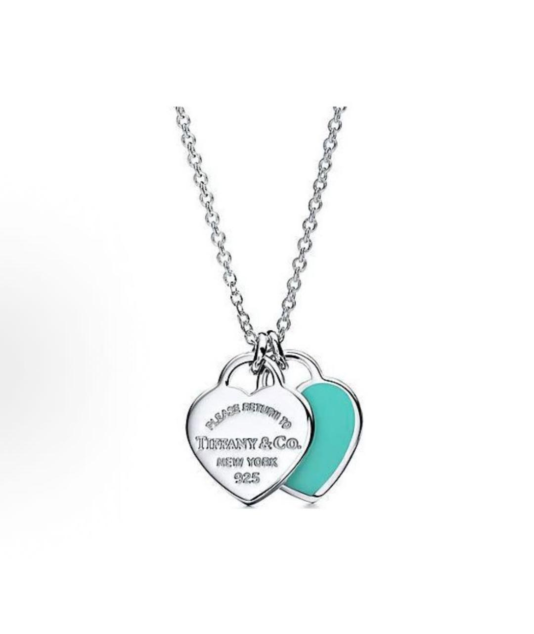 TIFFANY&CO Бирюзовое серебряное колье, фото 9