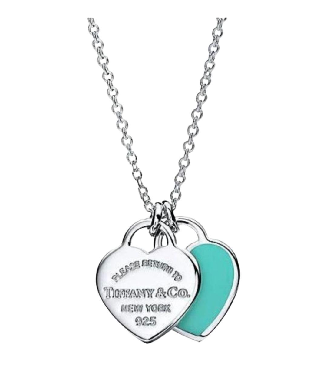 TIFFANY&CO Бирюзовое серебряное колье, фото 1