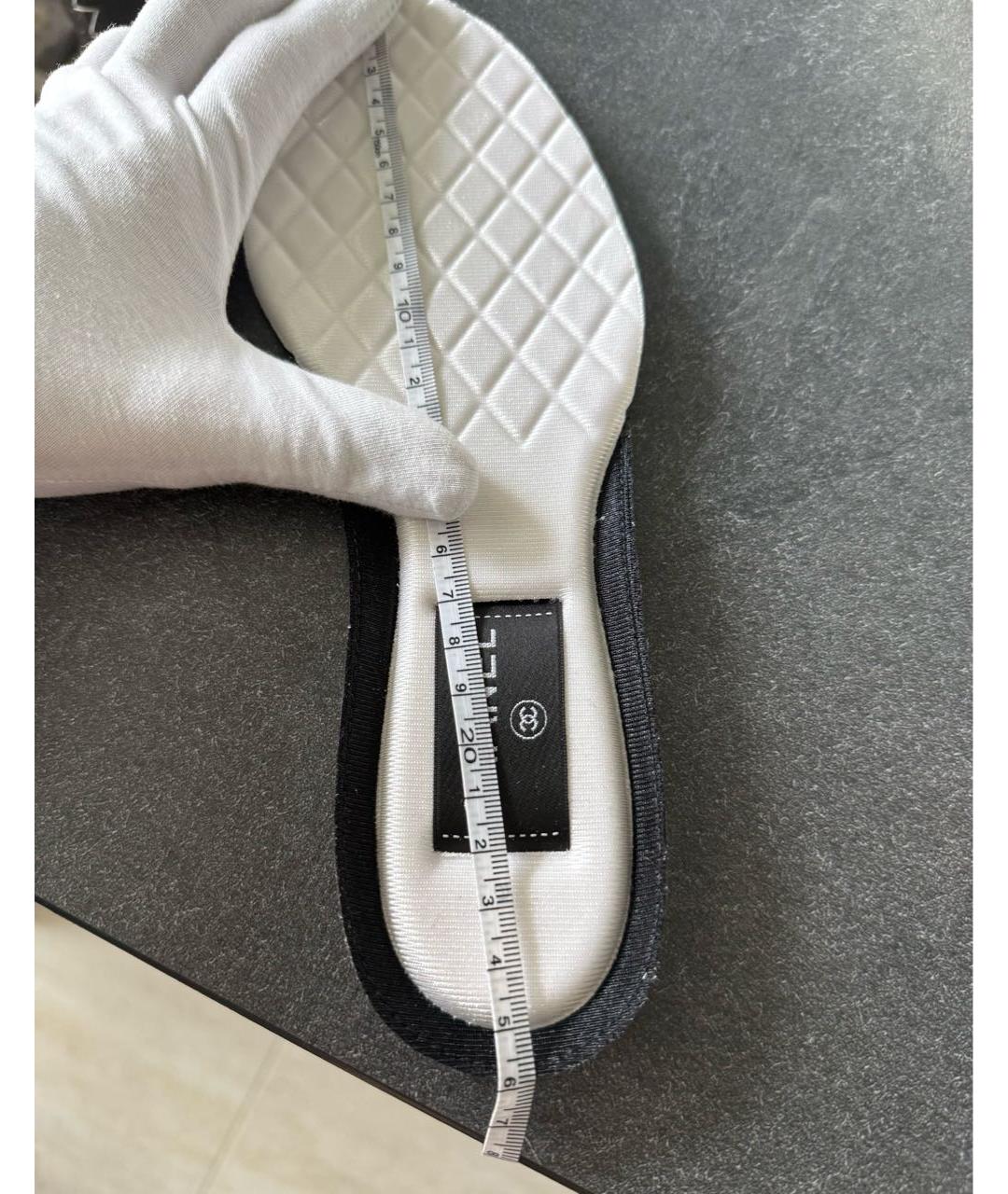 CHANEL Белые кожаные кеды, фото 6