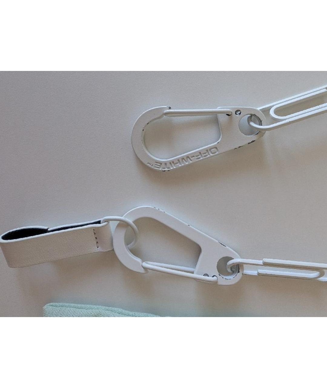 OFF-WHITE Белый кожаный ремень, фото 9