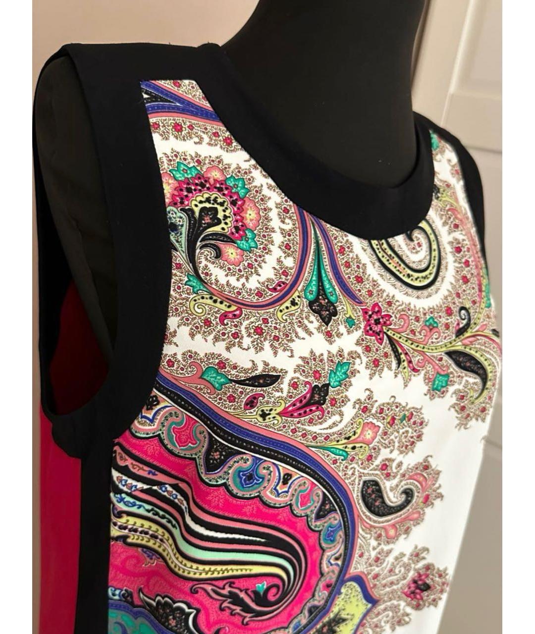 ETRO Мульти вискозное коктейльное платье, фото 2
