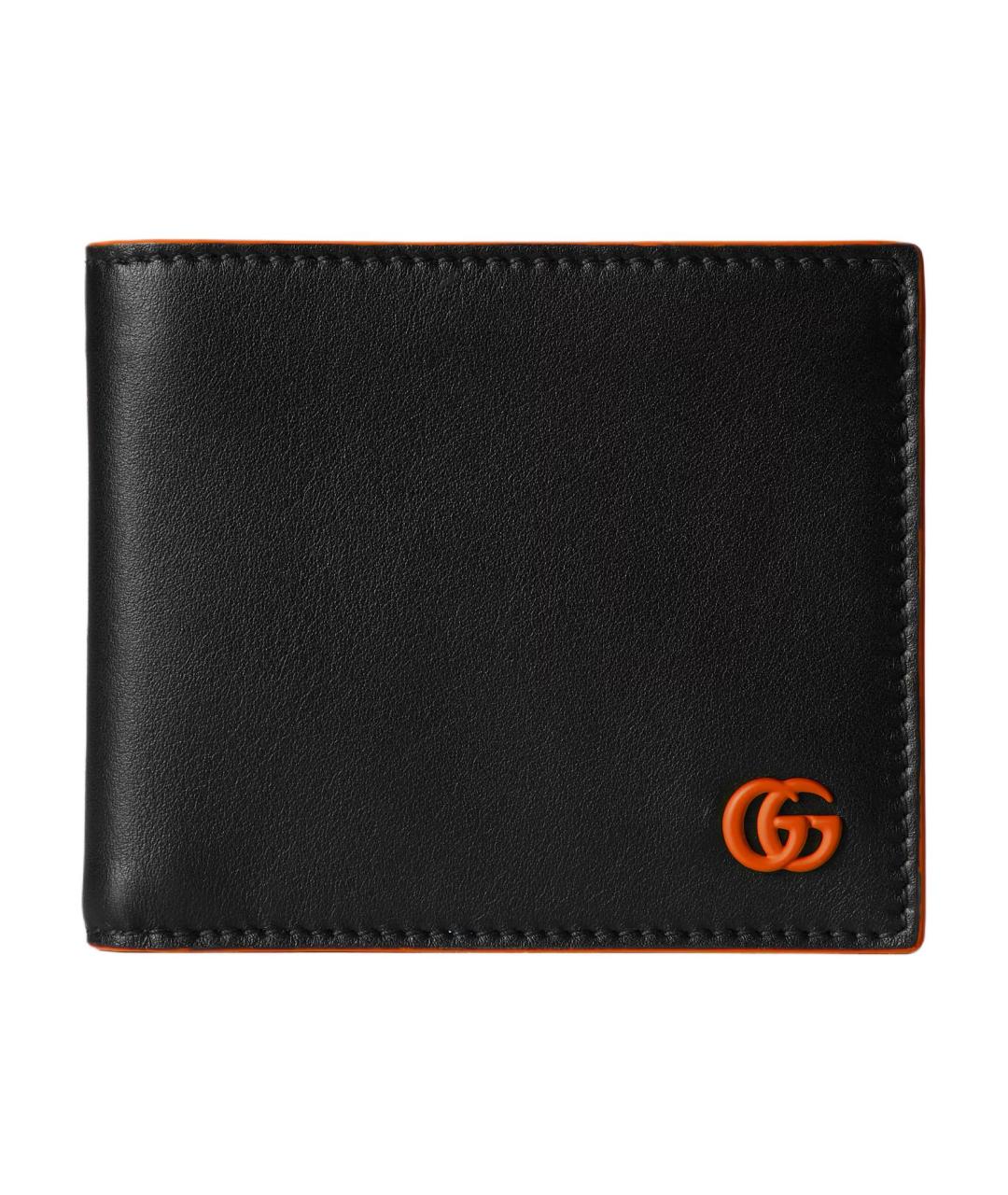 GUCCI Черный кожаный кошелек, фото 1