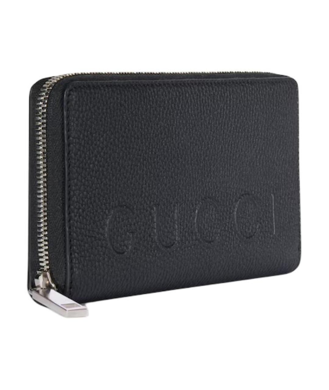 GUCCI Черный кожаный кошелек, фото 2