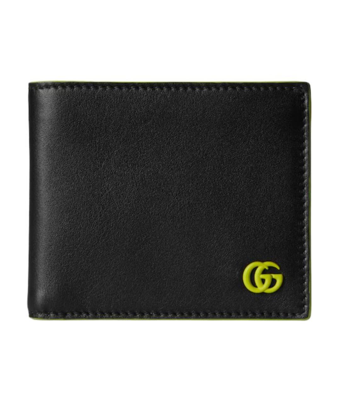 GUCCI Черный кожаный кошелек, фото 1