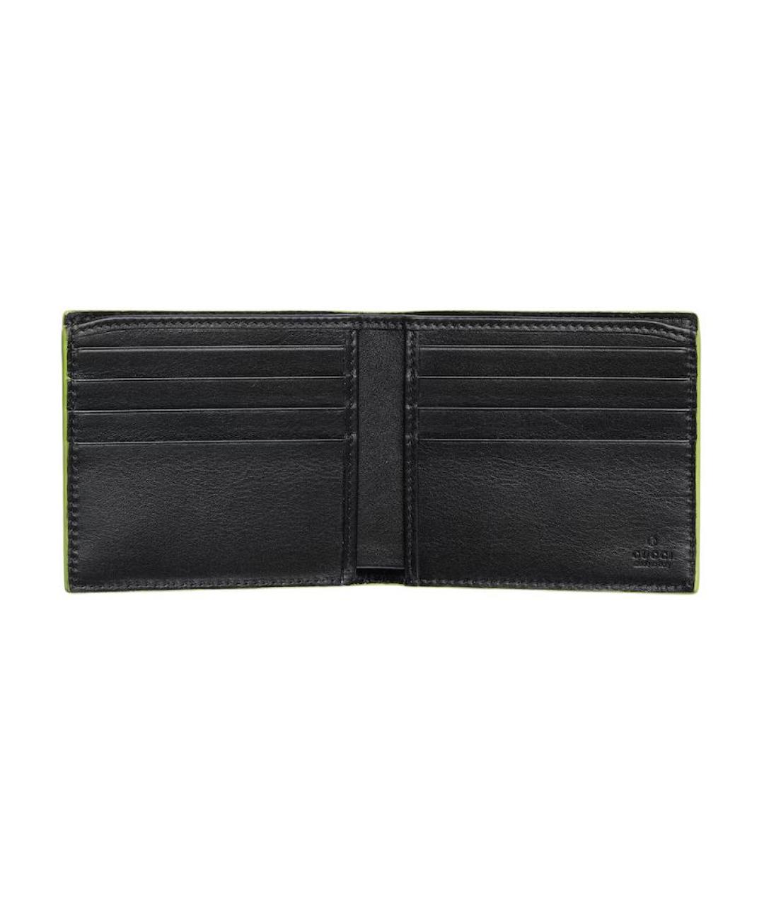 GUCCI Черный кожаный кошелек, фото 4