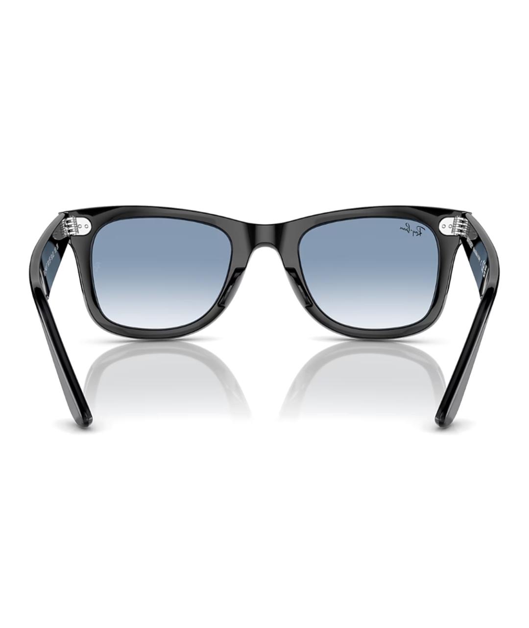 RAY BAN Черные пластиковые солнцезащитные очки, фото 5