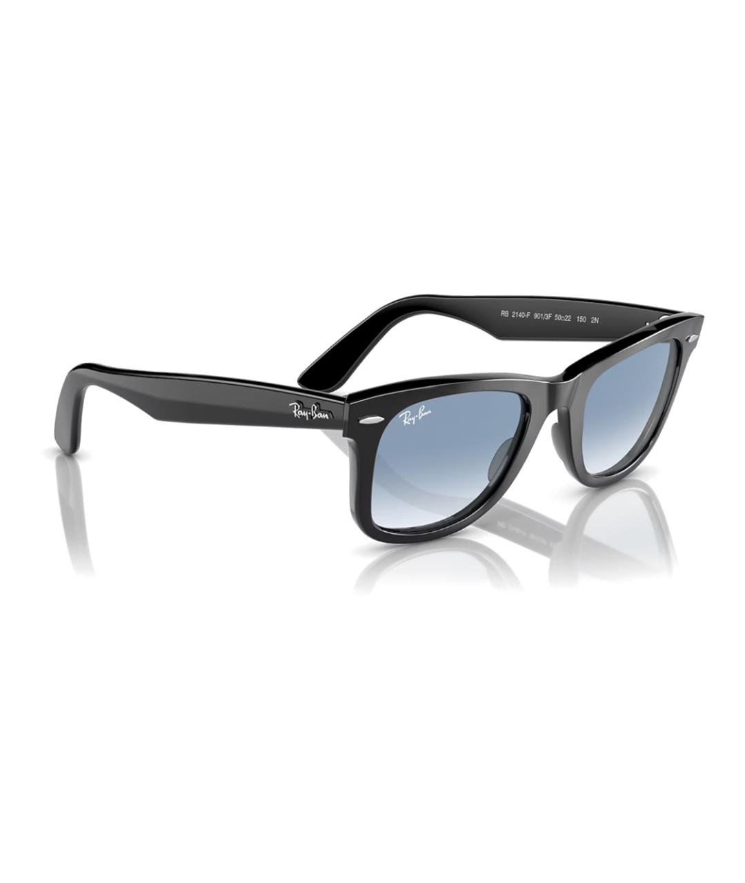 RAY BAN Черные пластиковые солнцезащитные очки, фото 3