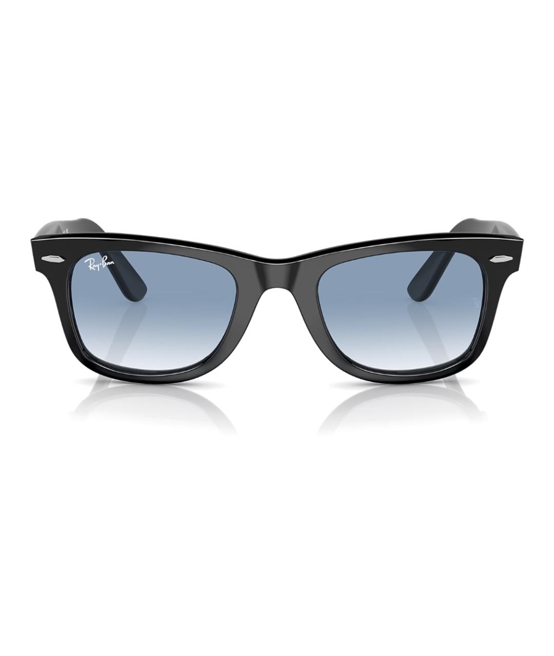 RAY BAN Черные пластиковые солнцезащитные очки, фото 2