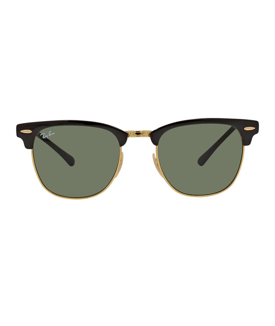 RAY BAN Черные металлические солнцезащитные очки, фото 2