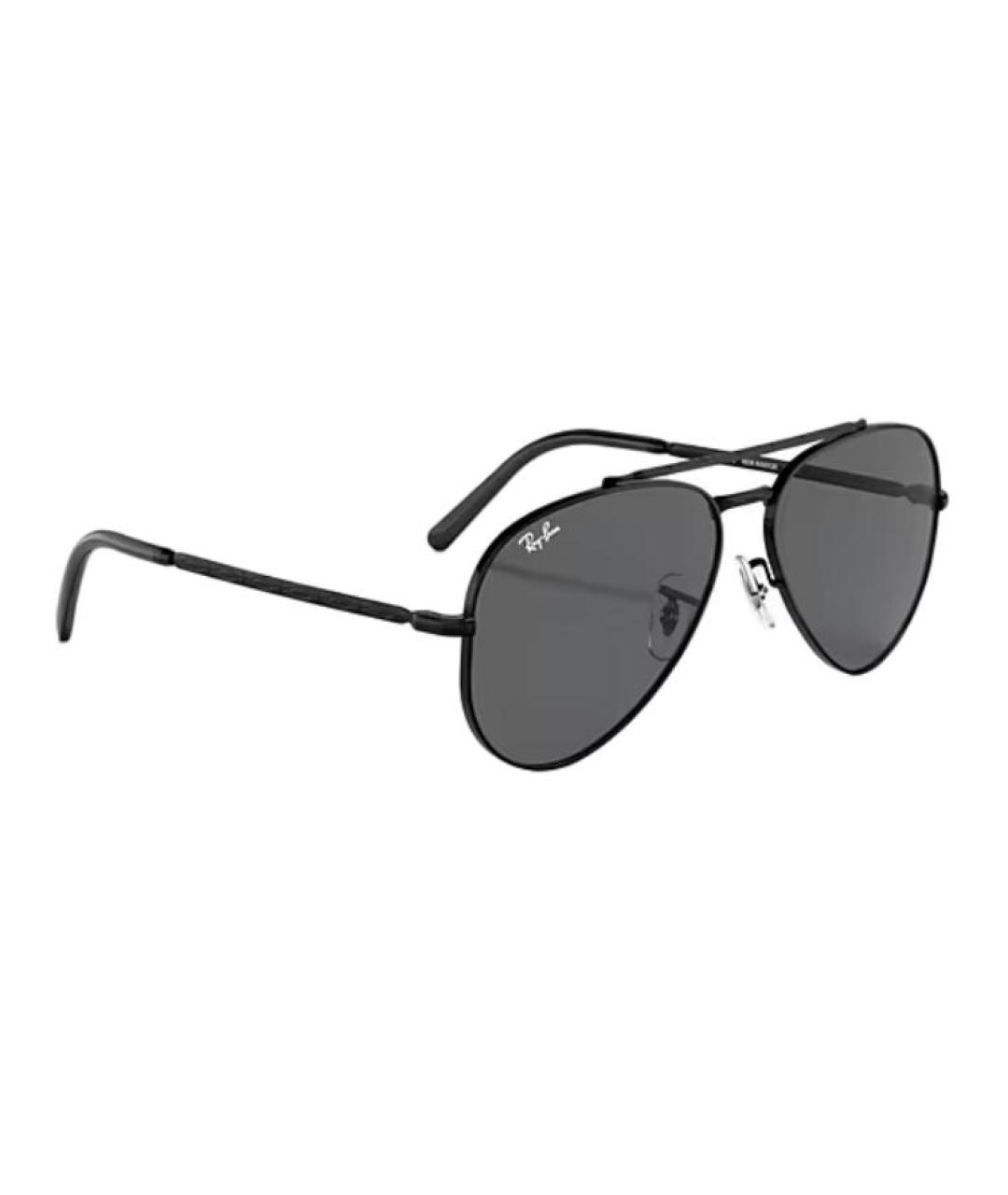 RAY BAN Черные металлические солнцезащитные очки, фото 5