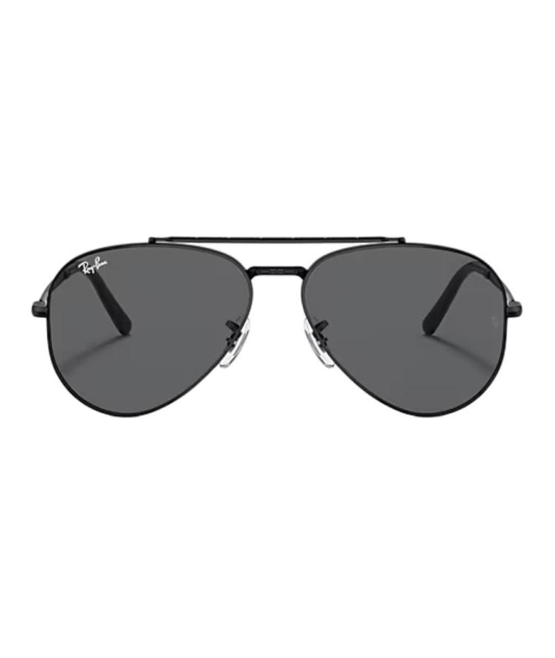 RAY BAN Черные металлические солнцезащитные очки, фото 4