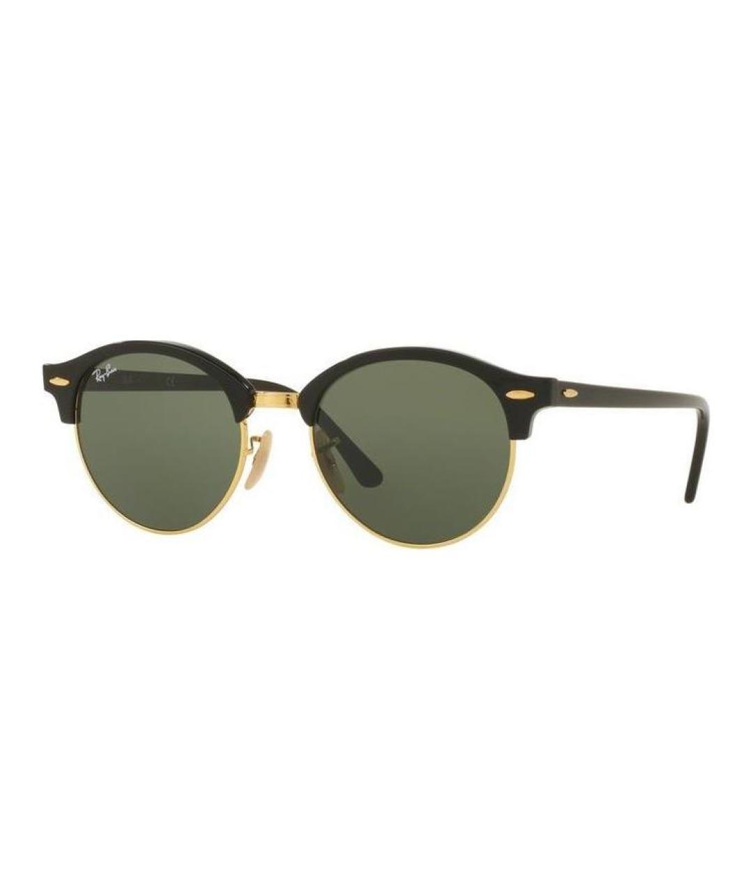 RAY BAN Черные металлические солнцезащитные очки, фото 1