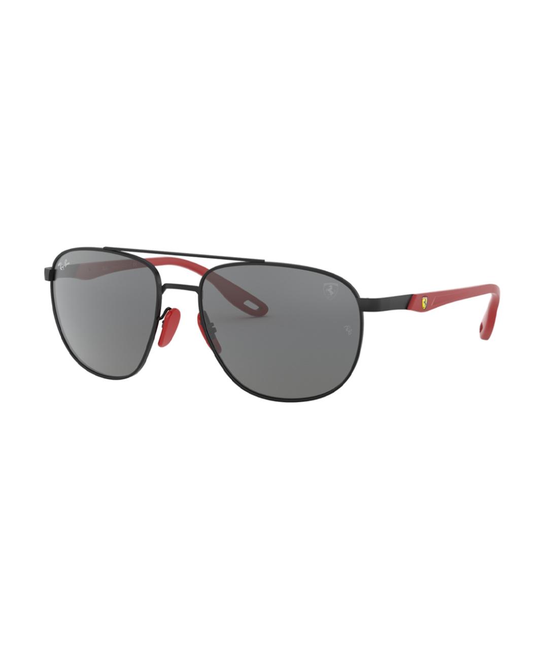 RAY BAN Черные металлические солнцезащитные очки, фото 1