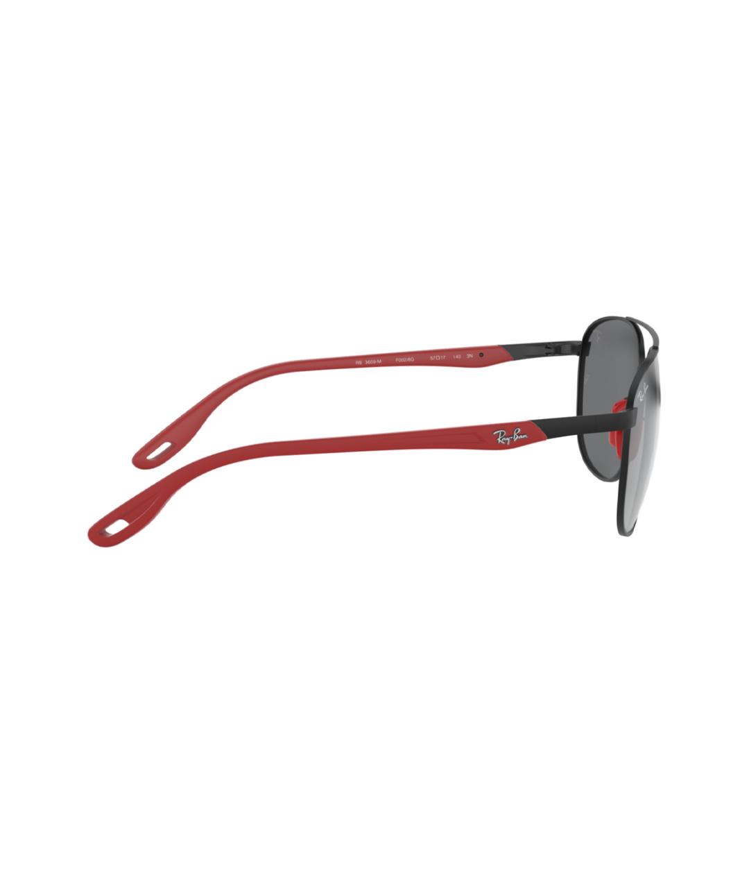 RAY BAN Черные металлические солнцезащитные очки, фото 5