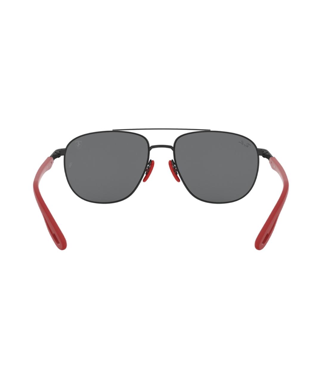 RAY BAN Черные металлические солнцезащитные очки, фото 4