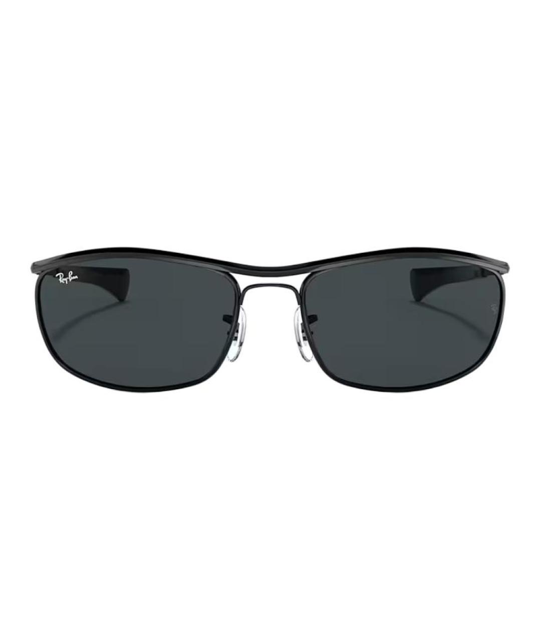 RAY BAN Черные металлические солнцезащитные очки, фото 5