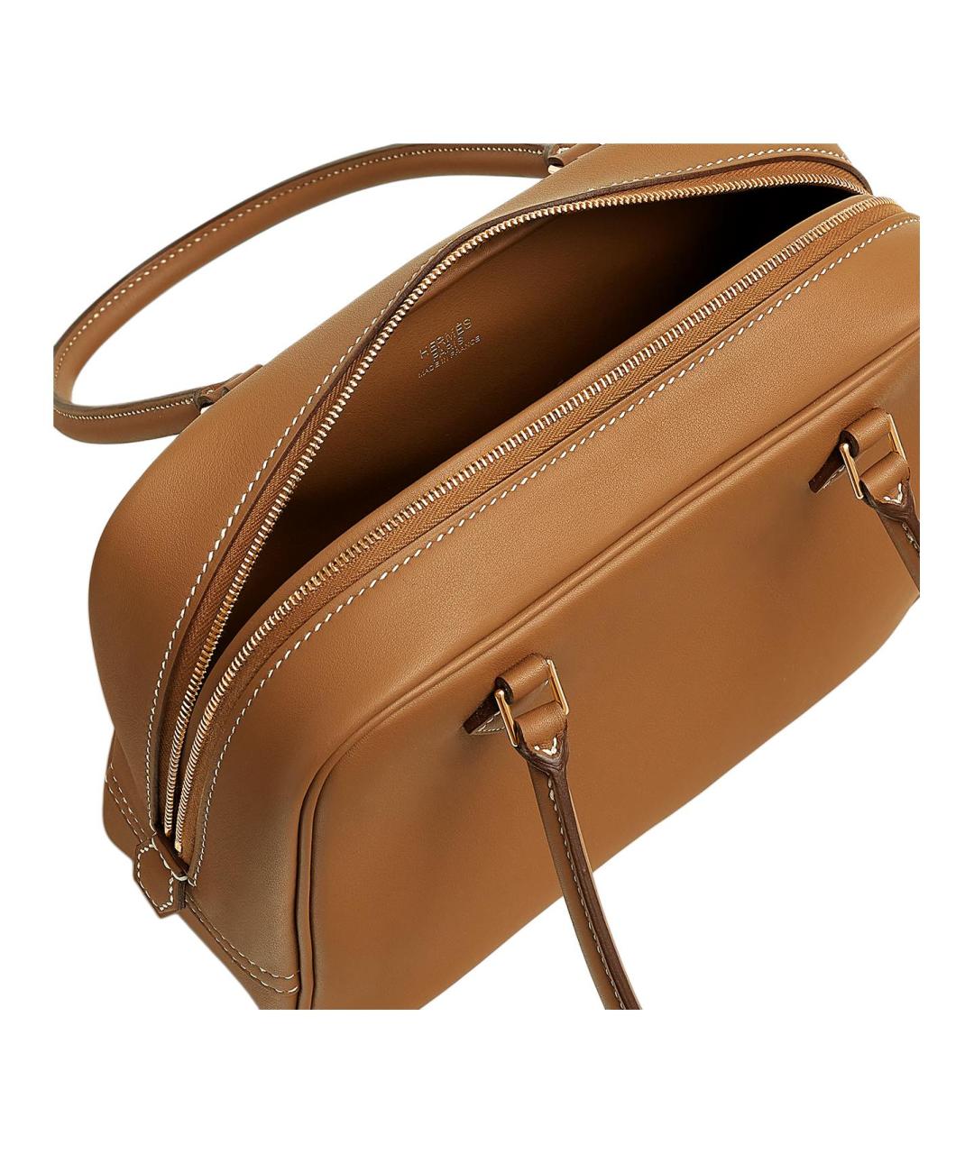 HERMES Коричневая кожаная сумка через плечо, фото 4