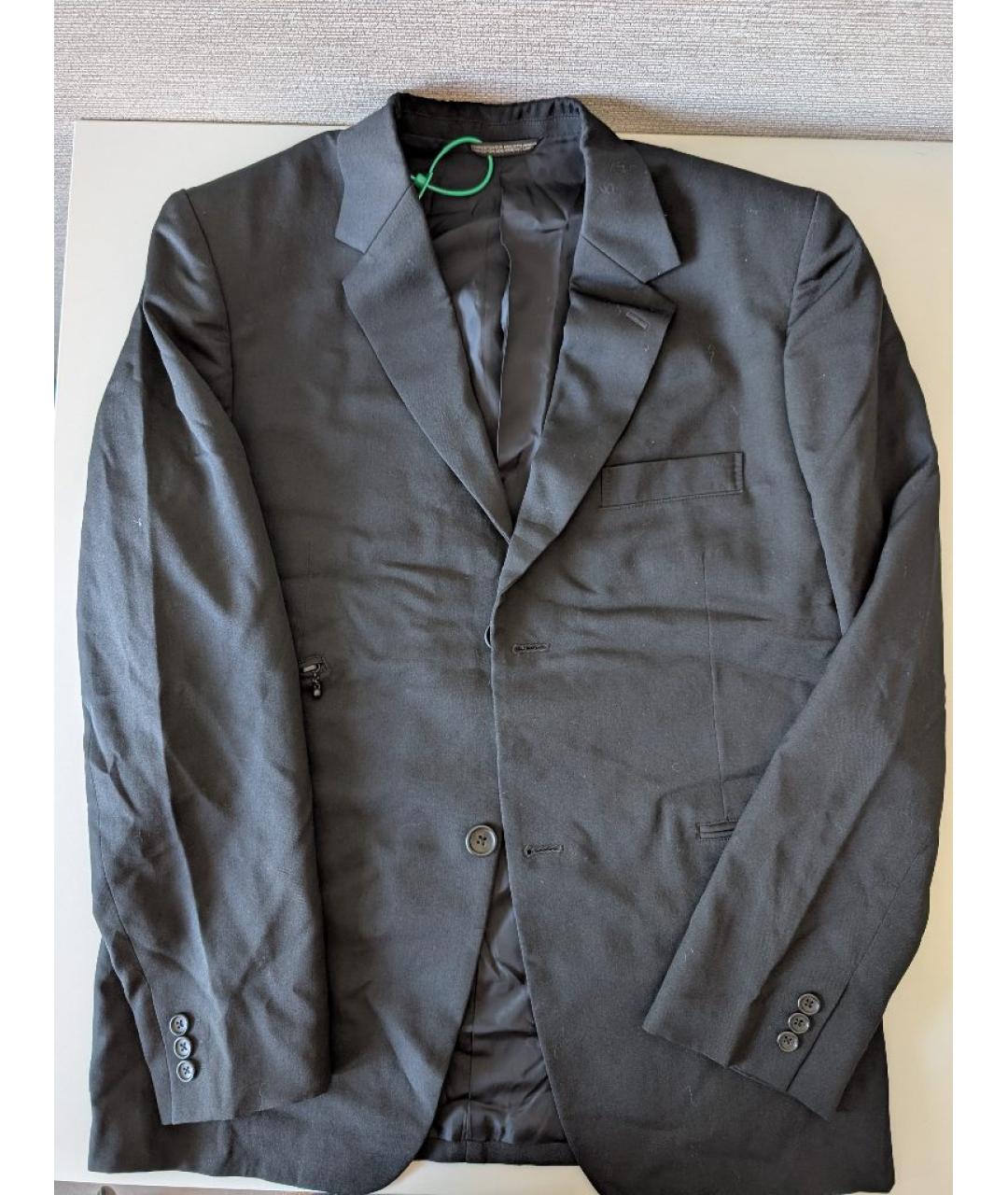 YOHJI YAMAMOTO Черный шерстяной пиджак, фото 2