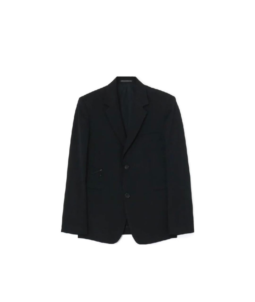 YOHJI YAMAMOTO Черный шерстяной пиджак, фото 1