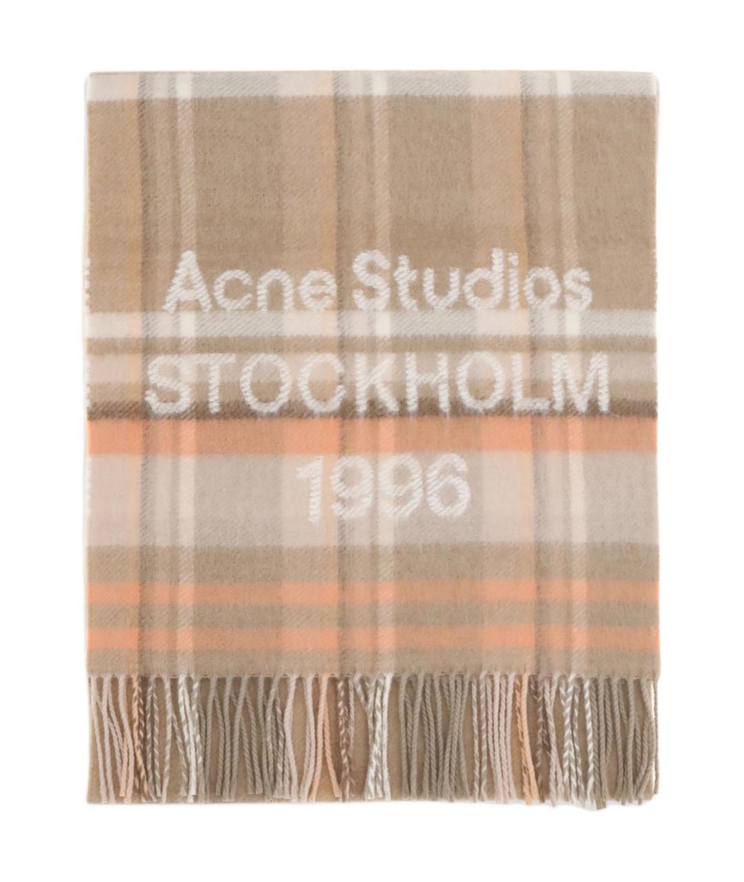 ACNE STUDIOS Бежевый шарф, фото 2