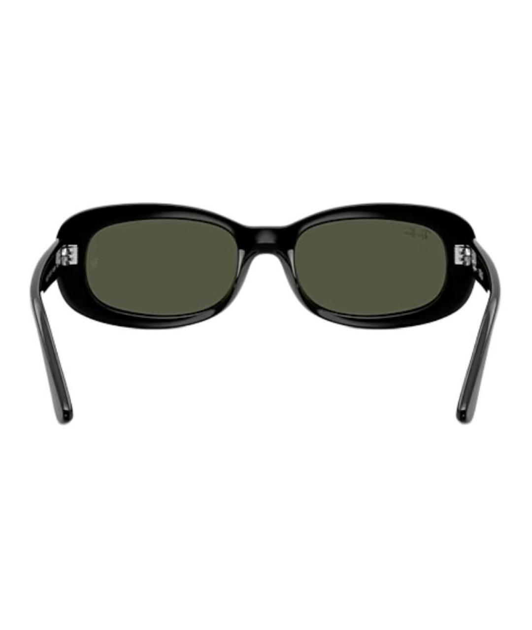 RAY BAN Черные пластиковые солнцезащитные очки, фото 5