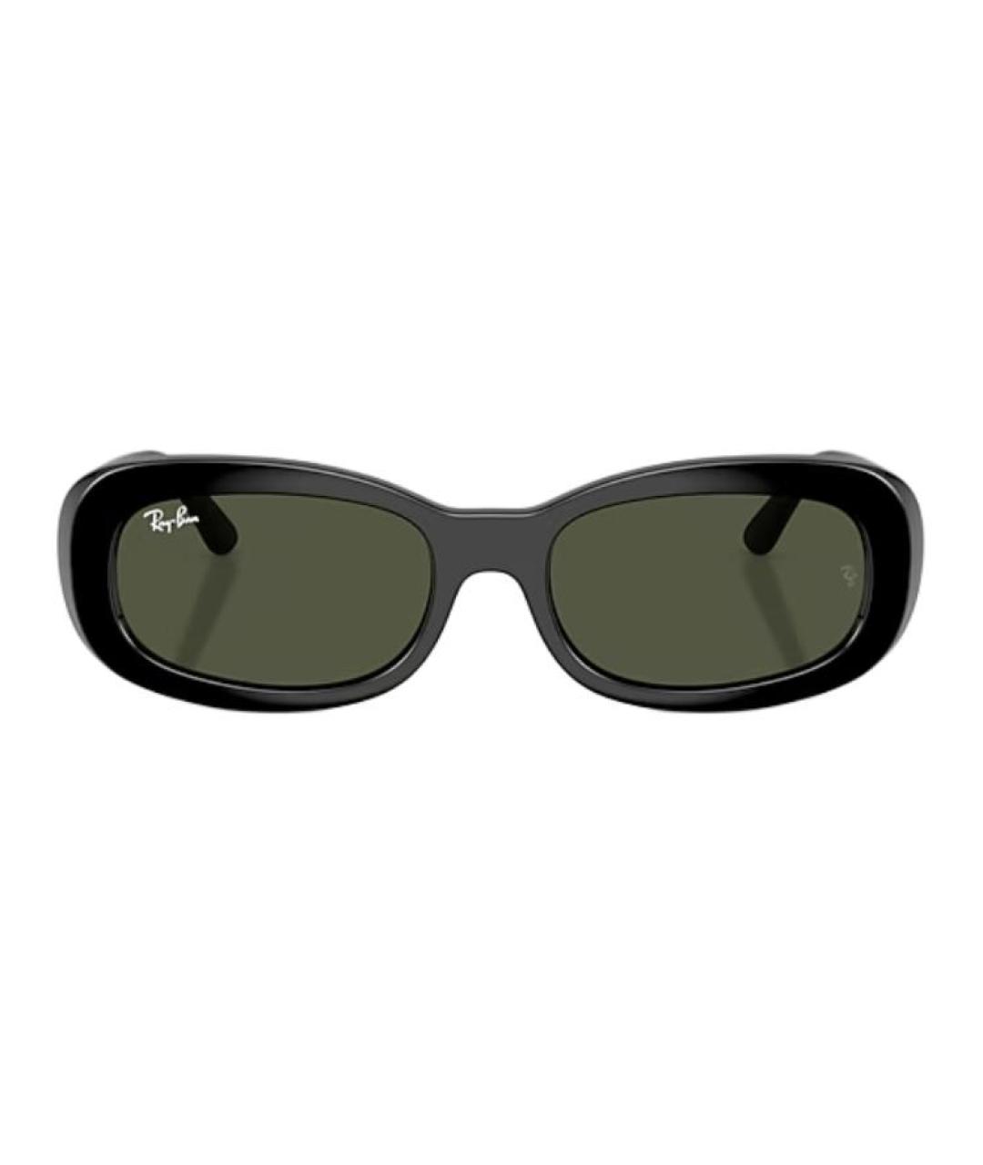 RAY BAN Черные пластиковые солнцезащитные очки, фото 2