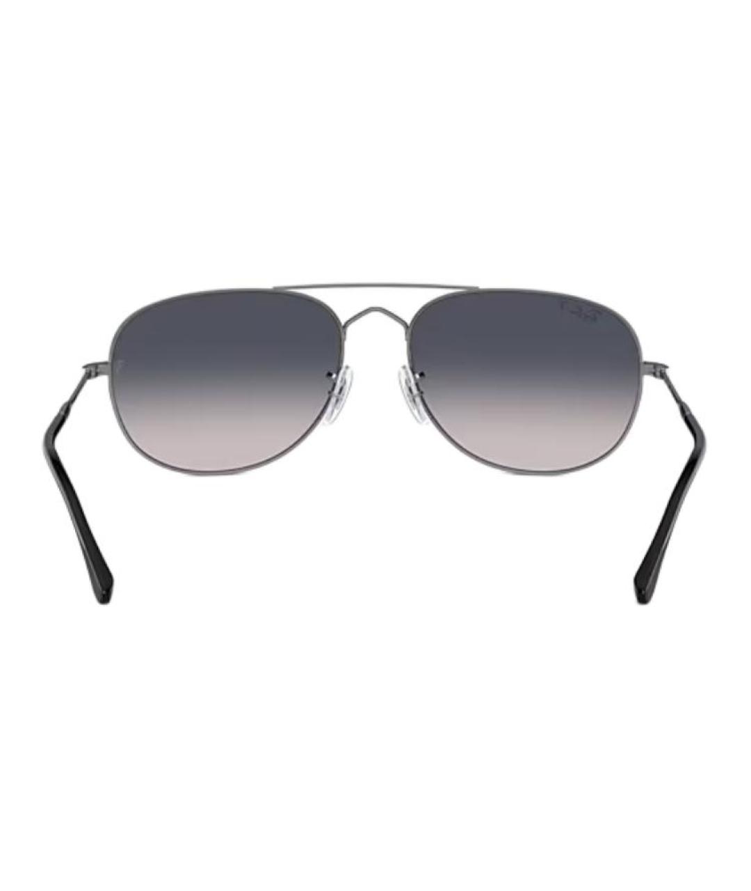 RAY BAN Черные металлические солнцезащитные очки, фото 4