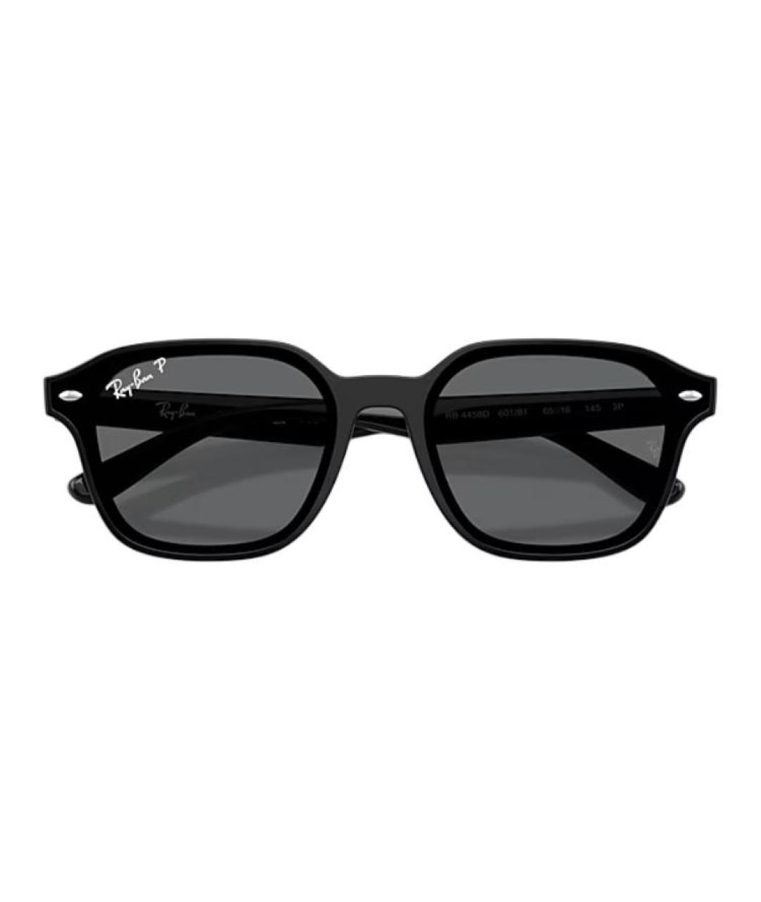 RAY BAN Черные пластиковые солнцезащитные очки, фото 5