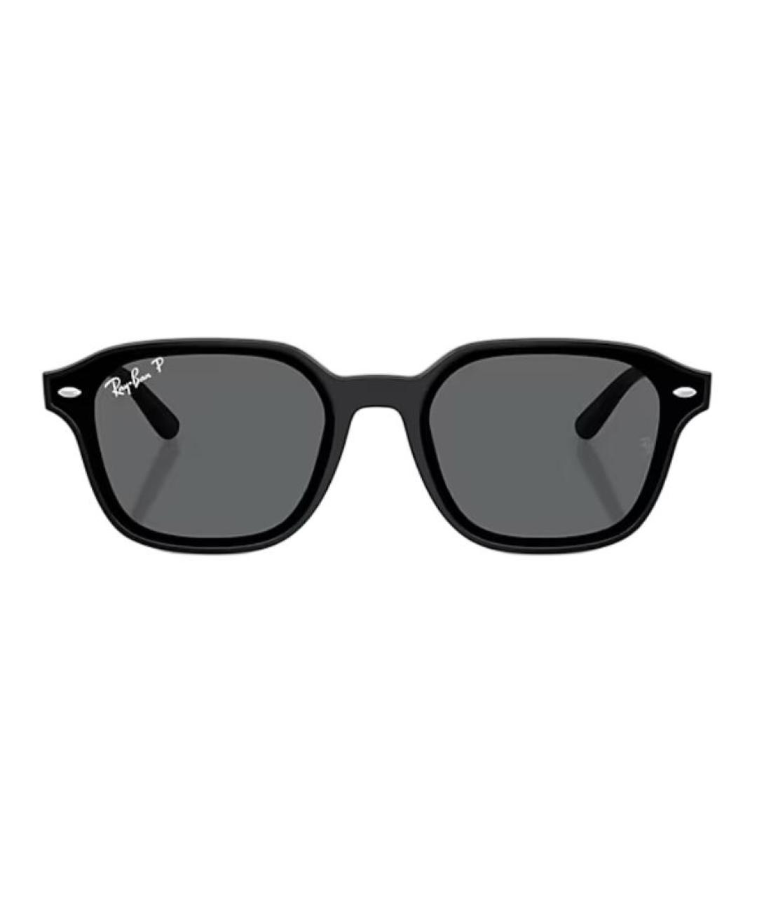 RAY BAN Черные пластиковые солнцезащитные очки, фото 2