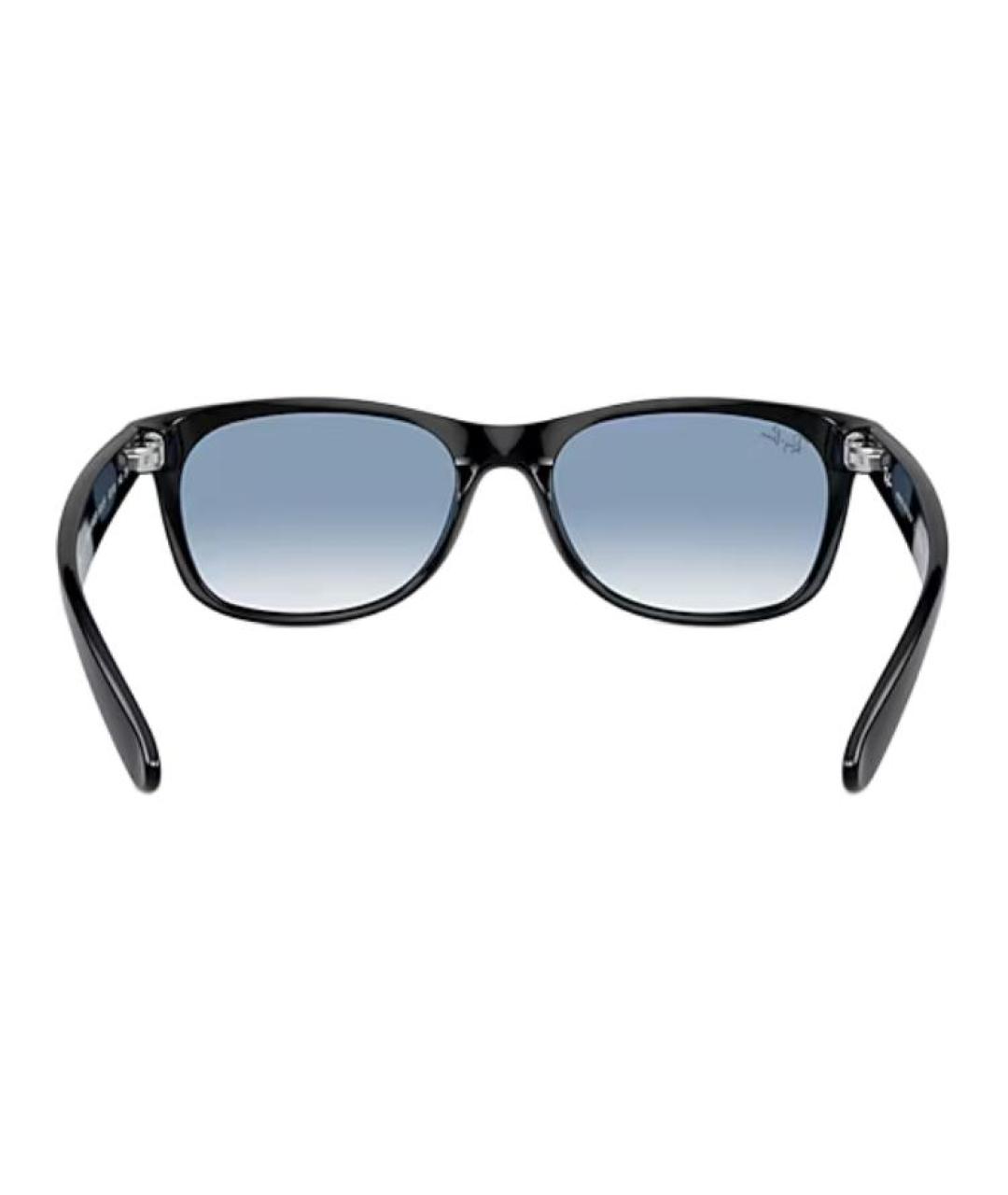 RAY BAN Черные пластиковые солнцезащитные очки, фото 5