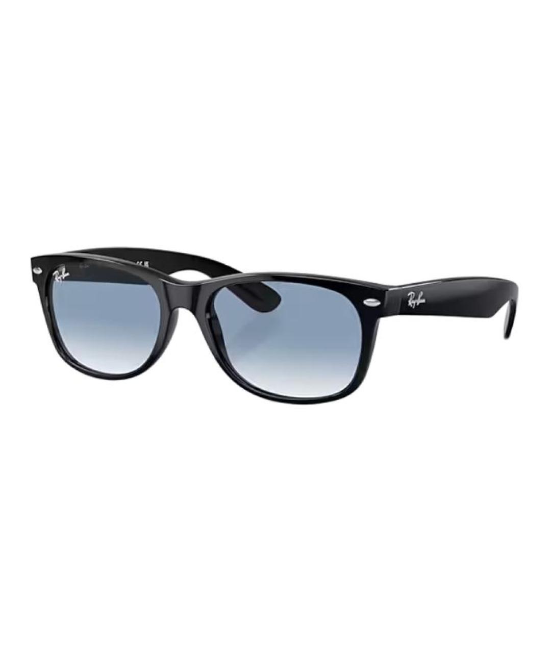 RAY BAN Черные пластиковые солнцезащитные очки, фото 1