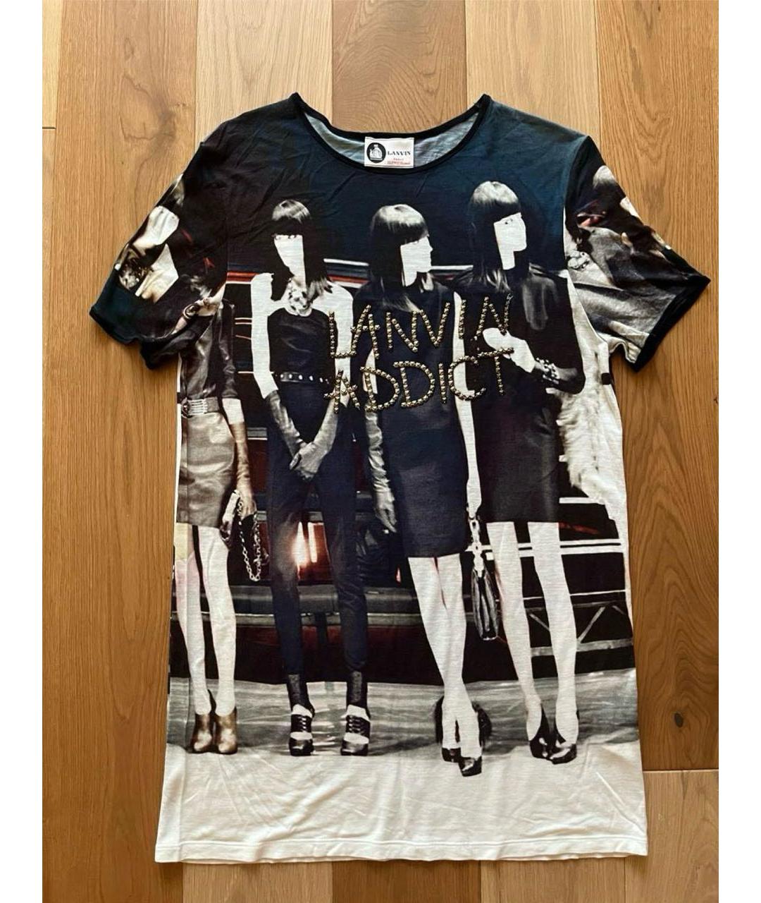 LANVIN Хлопковая футболка, фото 7