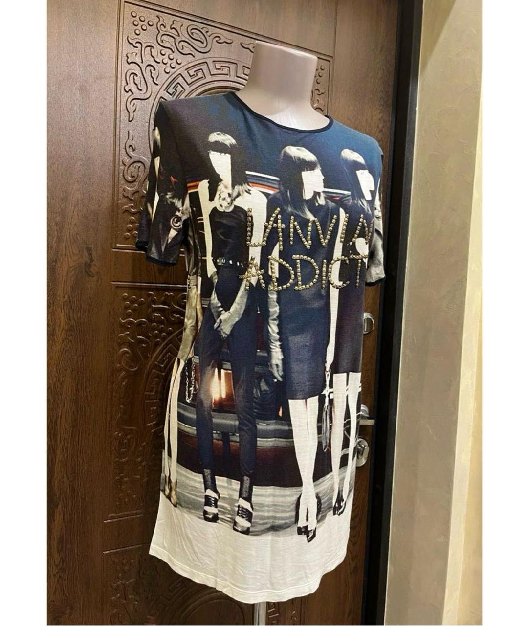 LANVIN Хлопковая футболка, фото 5