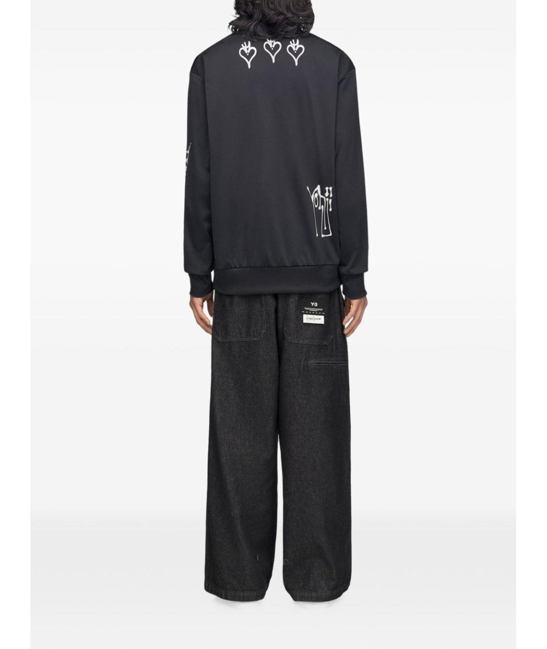 Y-3 Черная полиэстеровая спортивная куртка, фото 7