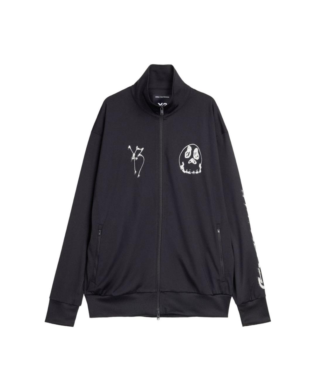 Y-3 Черная полиэстеровая спортивная куртка, фото 1