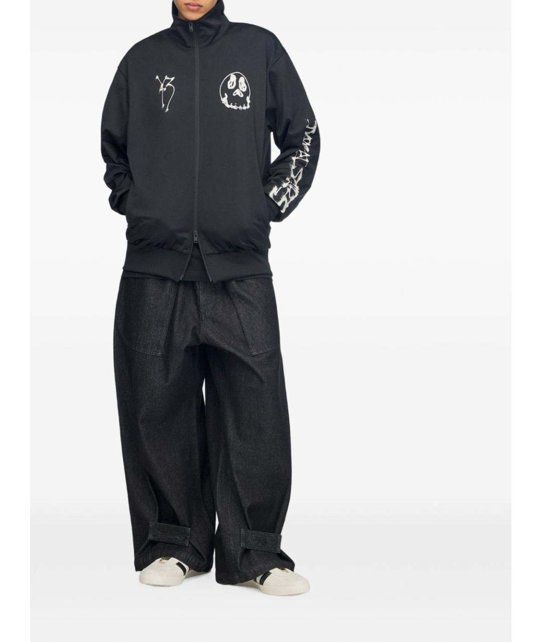 Y-3 Черная полиэстеровая спортивная куртка, фото 6
