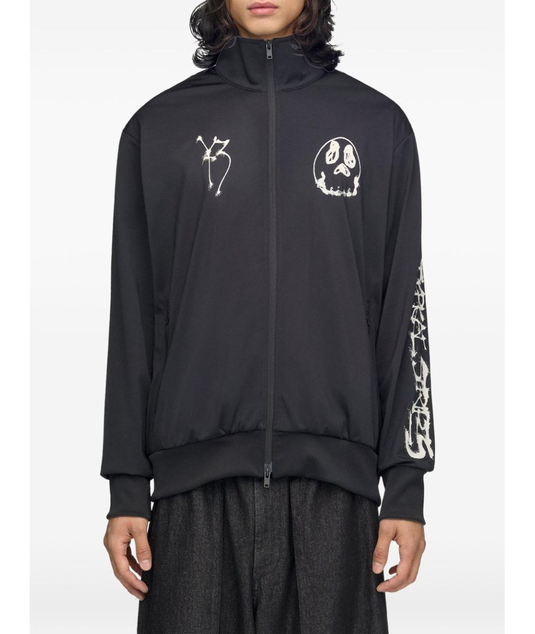 Y-3 Черная полиэстеровая спортивная куртка, фото 4