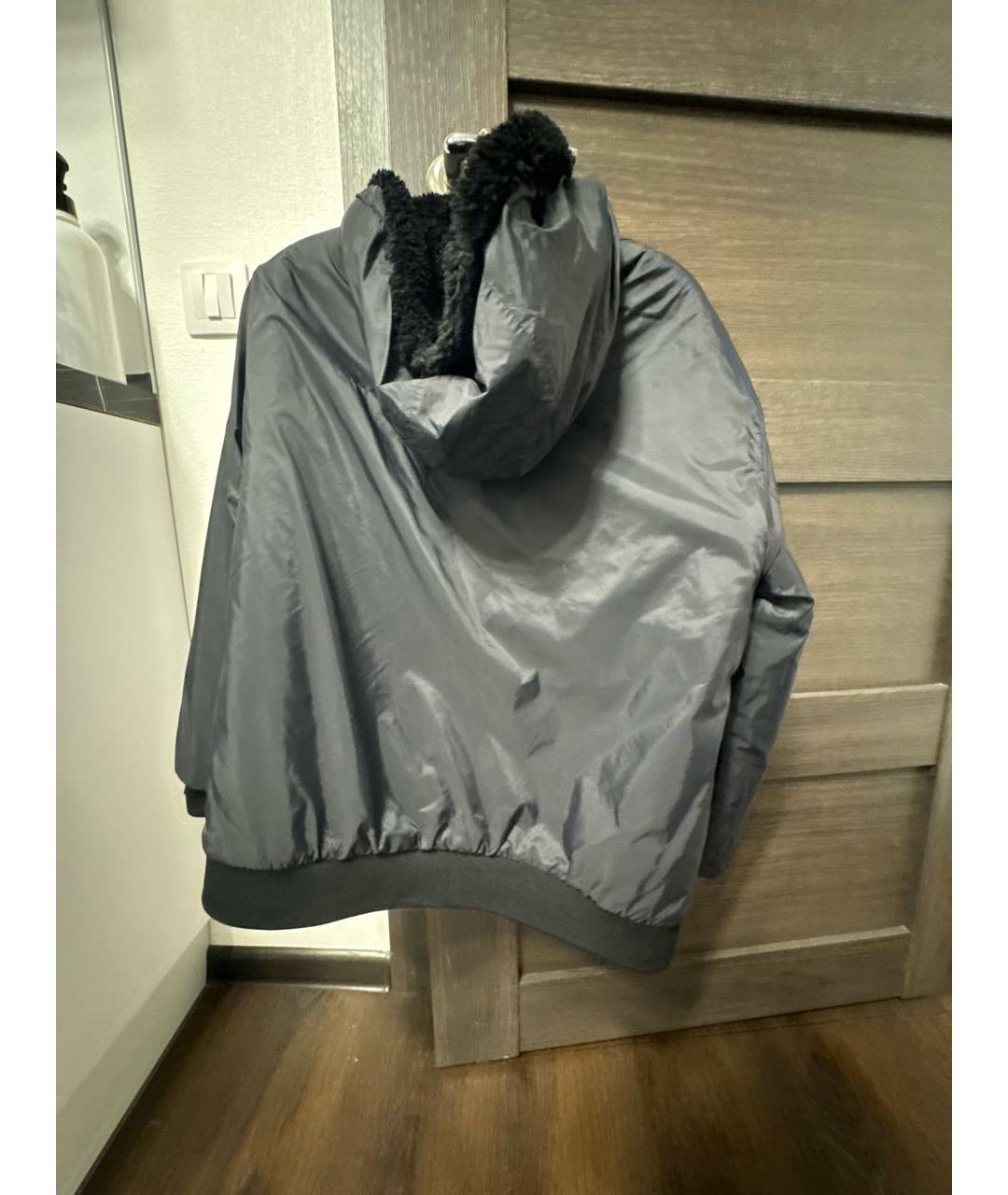 EMPORIO ARMANI Черная полиэстеровая куртка, фото 4