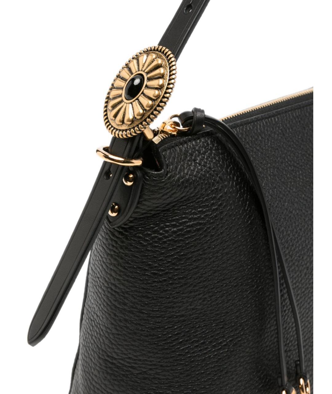 ETRO Черная кожаная сумка через плечо, фото 4