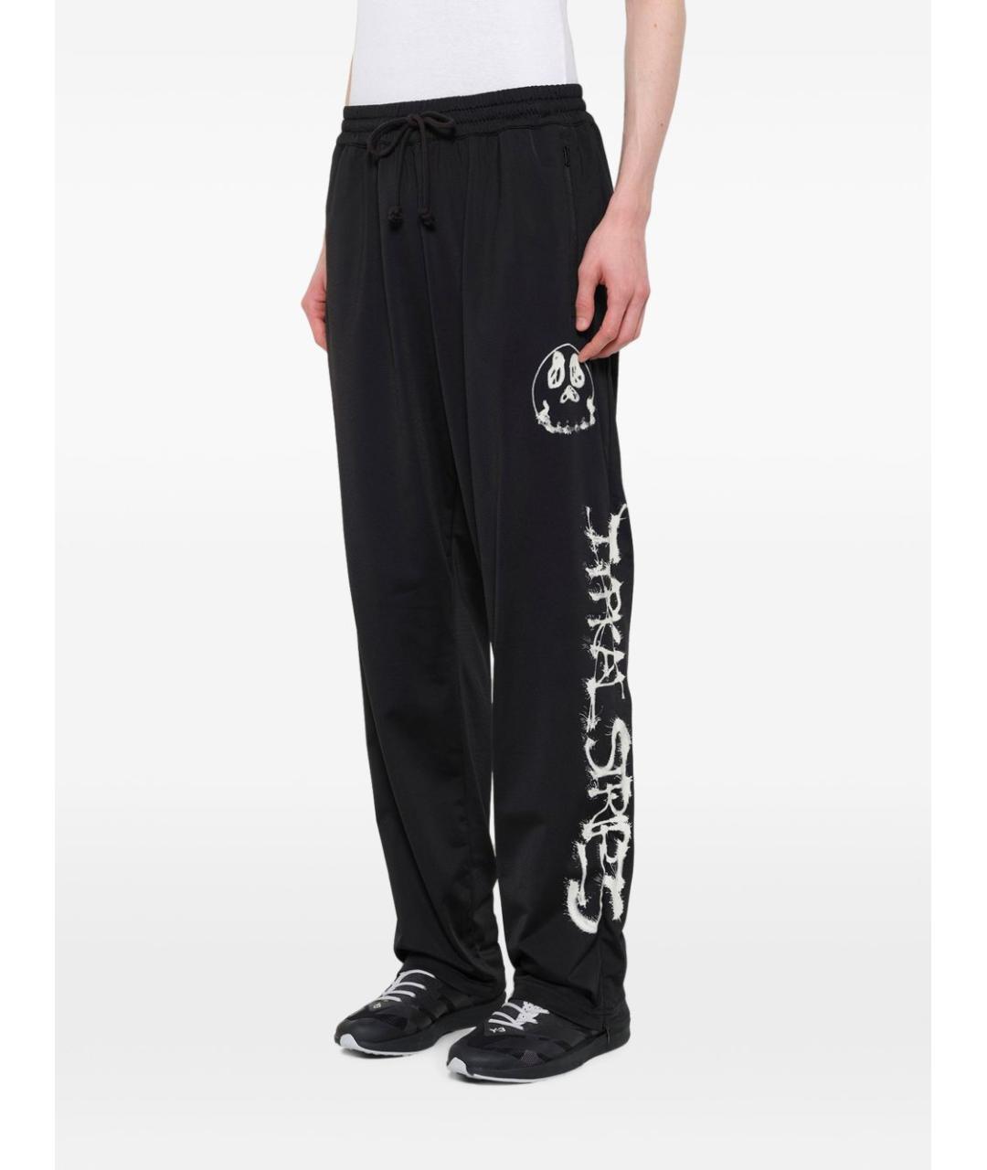 Y-3 Черные полиэстеровые повседневные брюки, фото 4