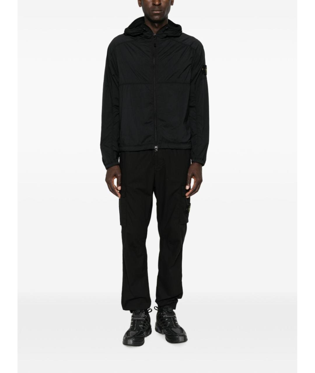 STONE ISLAND Черная полиамидовая куртка, фото 3