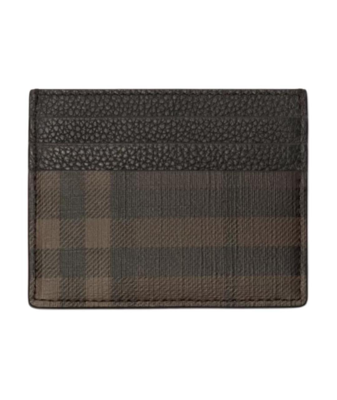 BURBERRY Коричневый кожаный кардхолдер, фото 2