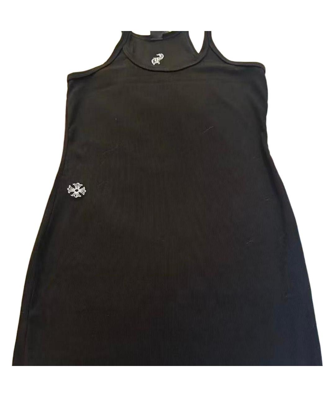 CHROME HEARTS Черное повседневное платье, фото 3